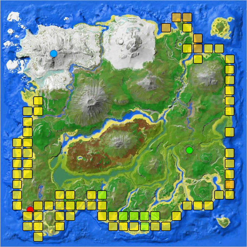 The Islandマップの設定詳細 Ps4 Ark Neoパンダ鯖 Zawazawa