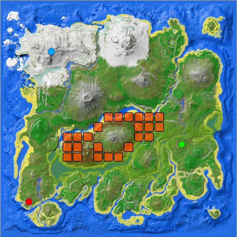 The Islandマップの設定詳細 2 Neoパンダ鯖 Ark Ps5 Or 4 Zawazawa